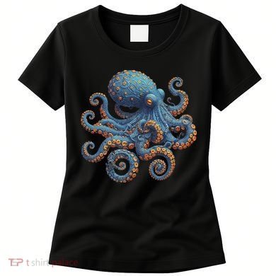 Cool Blue Octopus Women Women's T-Shirt