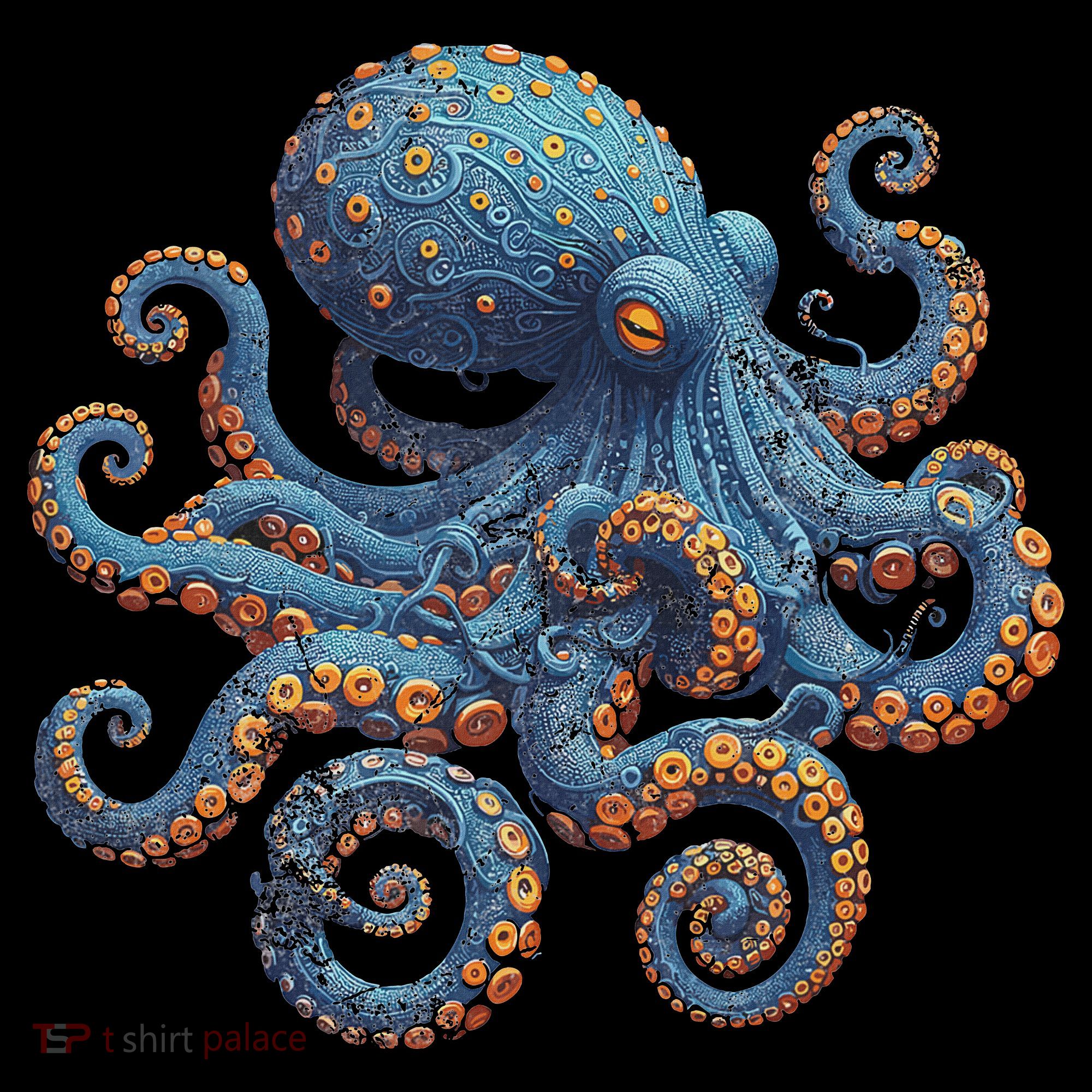 Cool Blue Octopus Women Women's T-Shirt