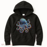 Cool Blue Octopus Women Kids Hoodie thumb 0
