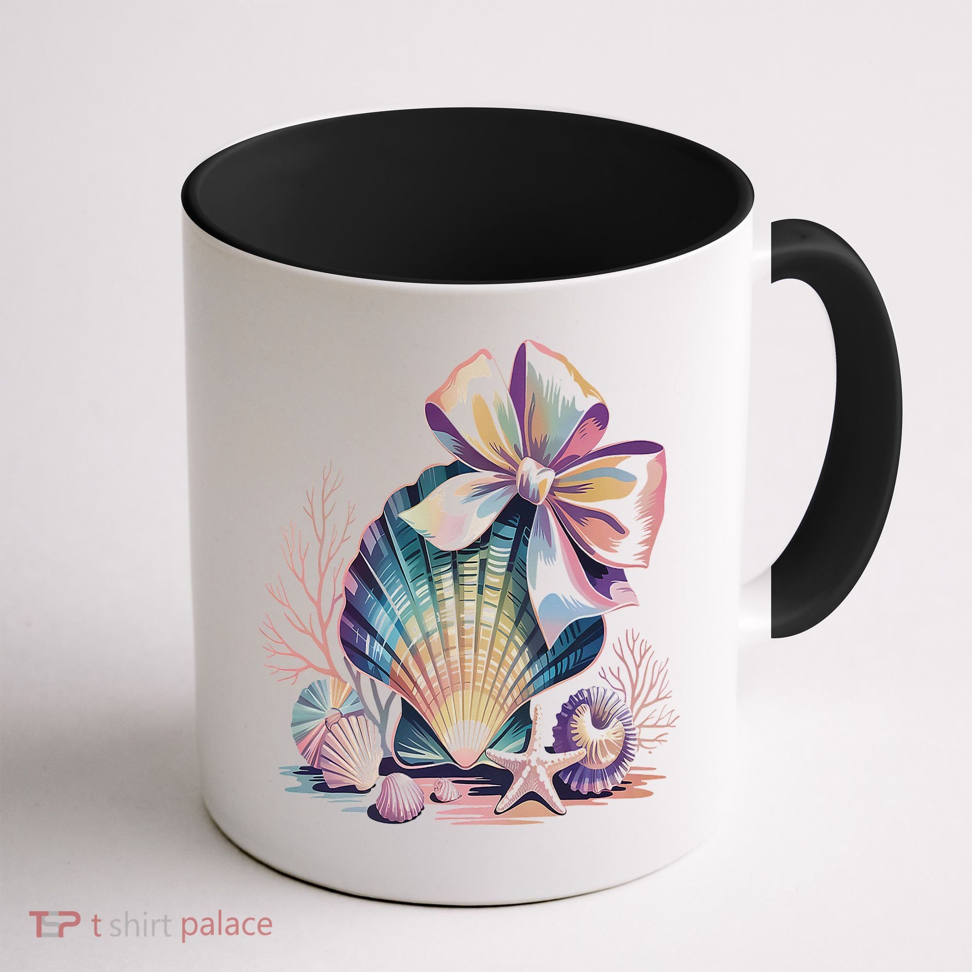 Coquette Bow Ocean Beach Coastal Summer Women Coffee Mug