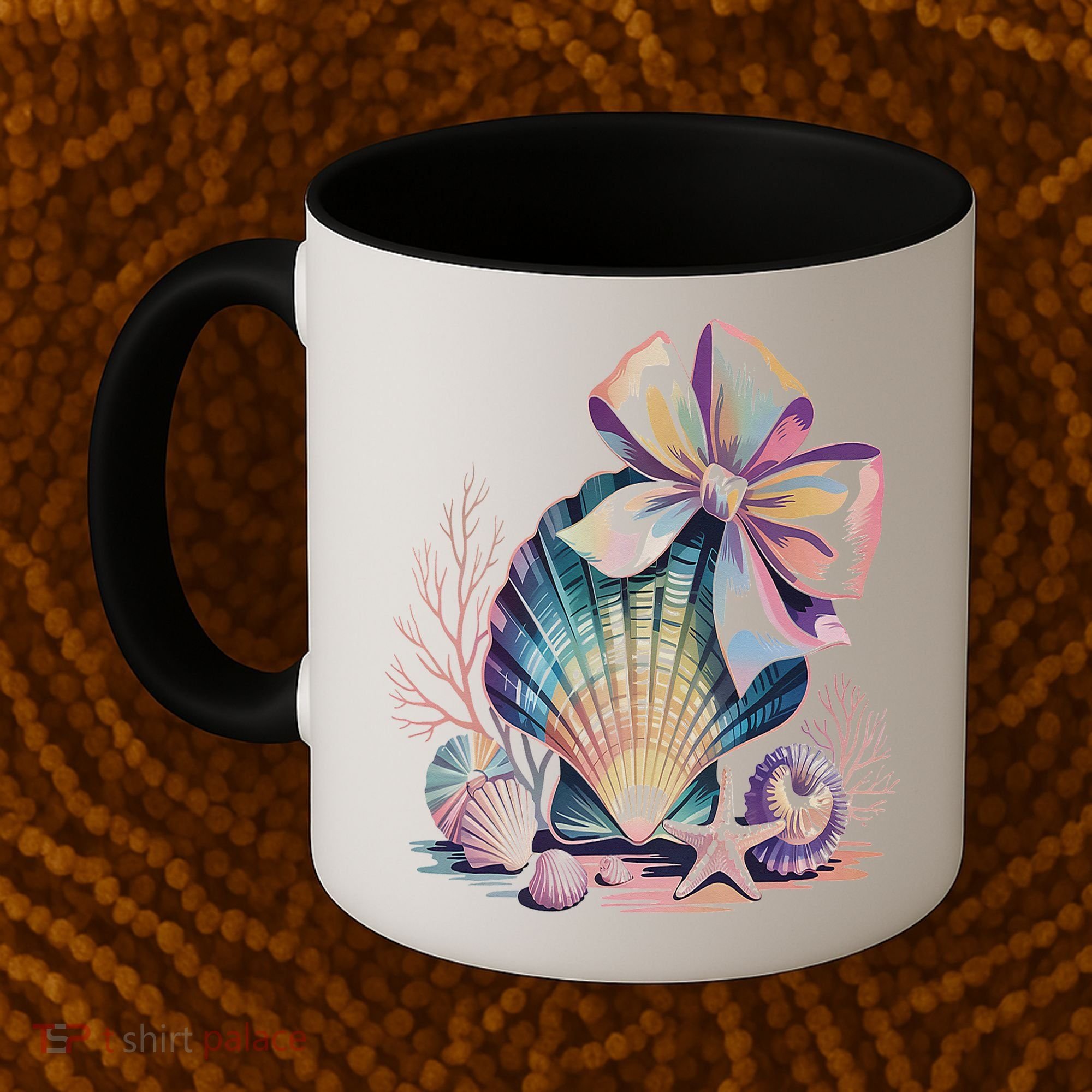 Coquette Bow Ocean Beach Coastal Summer Women Coffee Mug