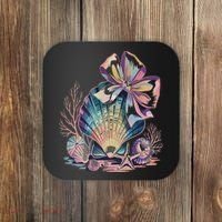 Coquette Bow Ocean Beach Coastal Summer Women Coaster thumb 0