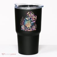 Coquette Bow Ocean Beach Coastal Summer Women Tumbler thumb 0