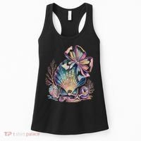 Coquette Bow Ocean Beach Coastal Summer Women Women's Tank Top thumb 0