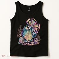 Coquette Bow Ocean Beach Coastal Summer Women Tank Top thumb 2