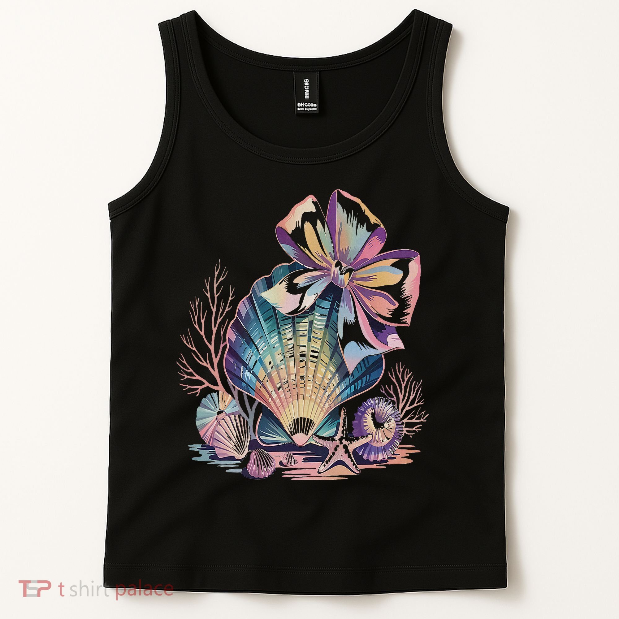 Coquette Bow Ocean Beach Coastal Summer Women Tank Top