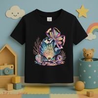 Coquette Bow Ocean Beach Coastal Summer Women Toddler T-Shirt thumb 3