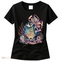 Coquette Bow Ocean Beach Coastal Summer Women Women's T-Shirt thumb 0