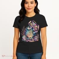 Coquette Bow Ocean Beach Coastal Summer Women Women's T-Shirt thumb 4