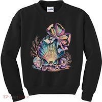 Coquette Bow Ocean Beach Coastal Summer Women Kids Sweatshirt thumb 0