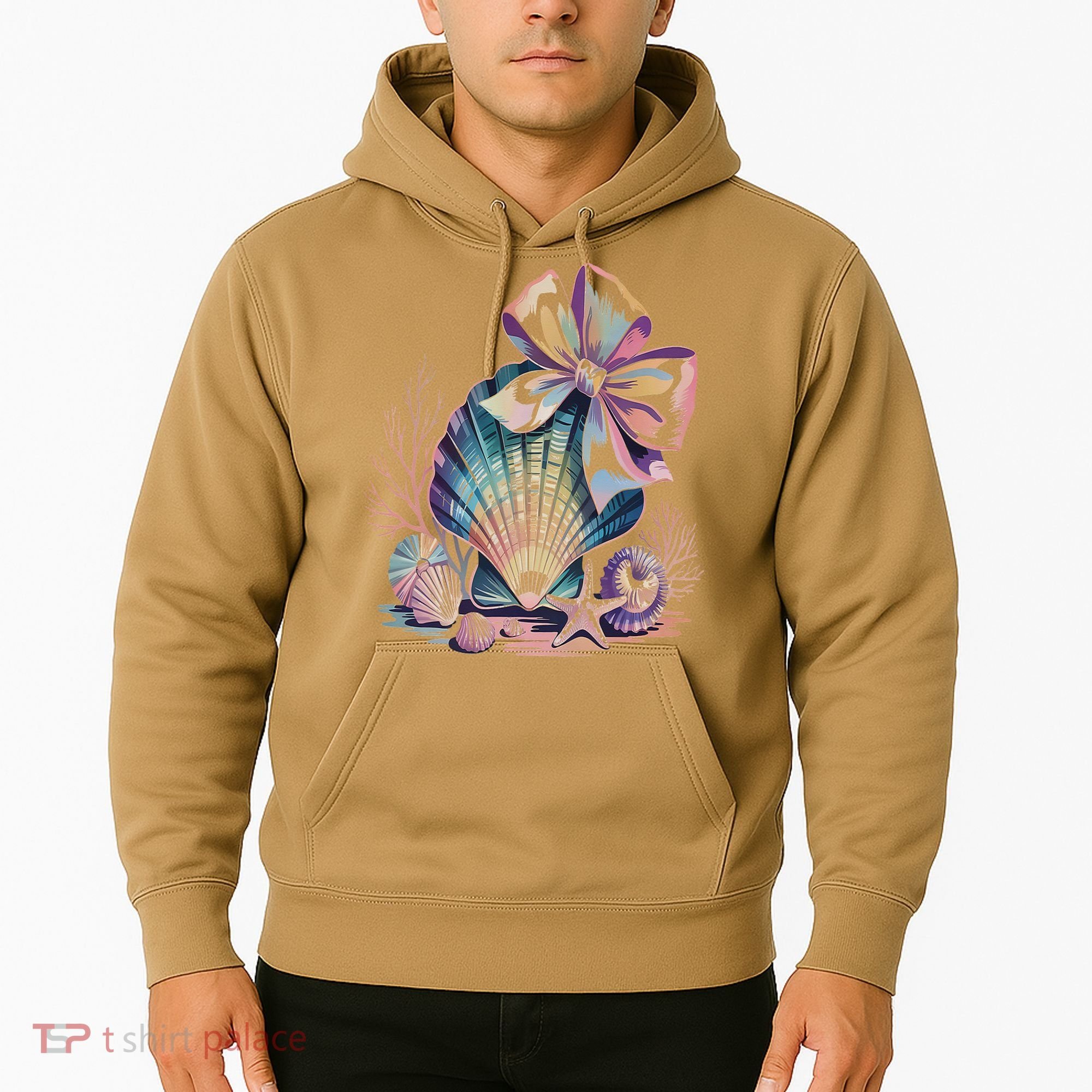 Coquette Bow Ocean Beach Coastal Summer Women Hoodie