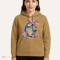 Coquette Bow Ocean Beach Coastal Summer Women Hoodie thumb 5