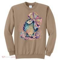 Coquette Bow Ocean Beach Coastal Summer Women Sweatshirt thumb 0