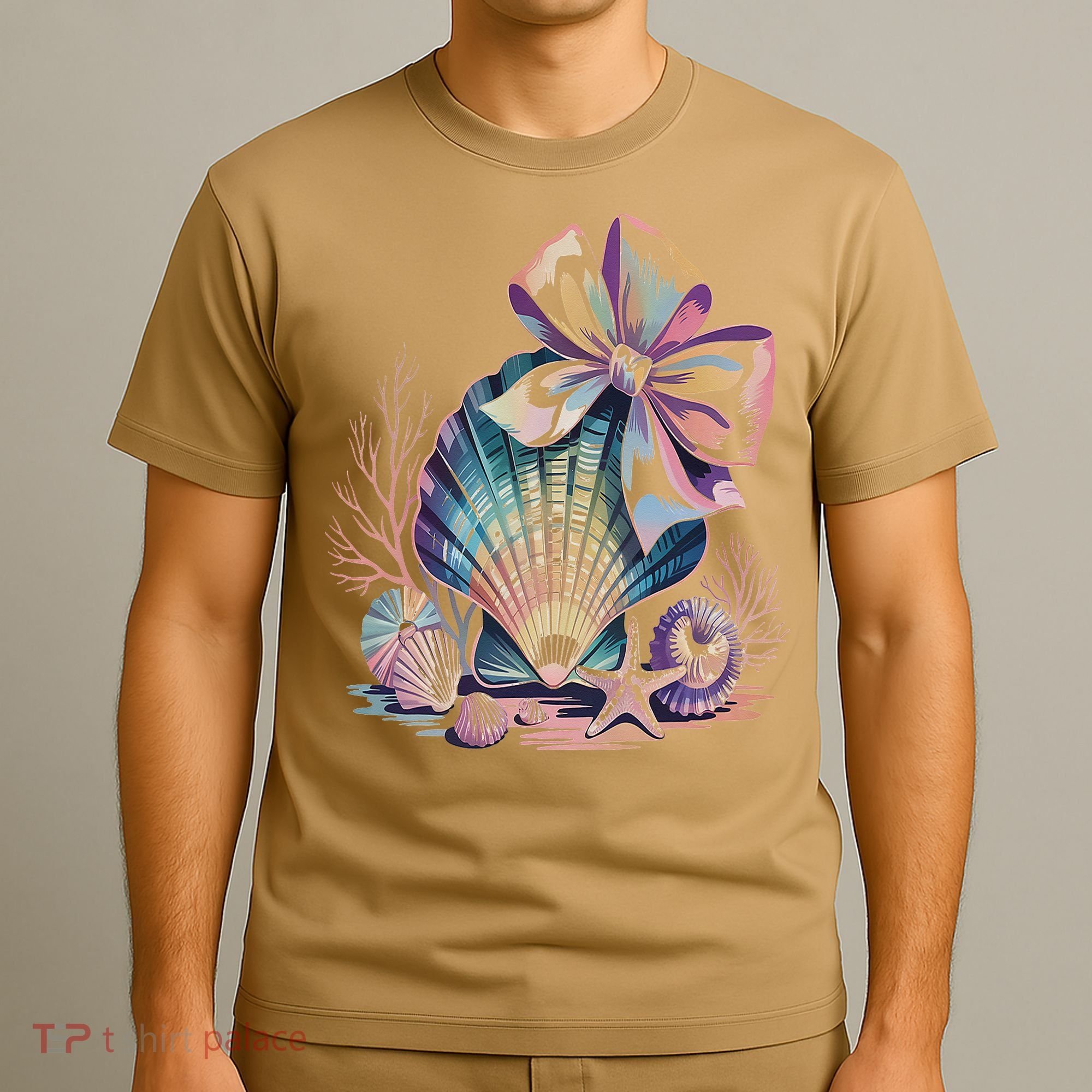 Coquette Bow Ocean Beach Coastal Summer Women T-Shirt