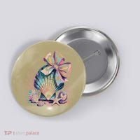 Coquette Bow Ocean Beach Coastal Summer Women Button thumb 0