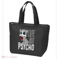 Cute But Psycho Kitty Cat Wife Mom Gift Horror Halloween Tote Bag thumb 3