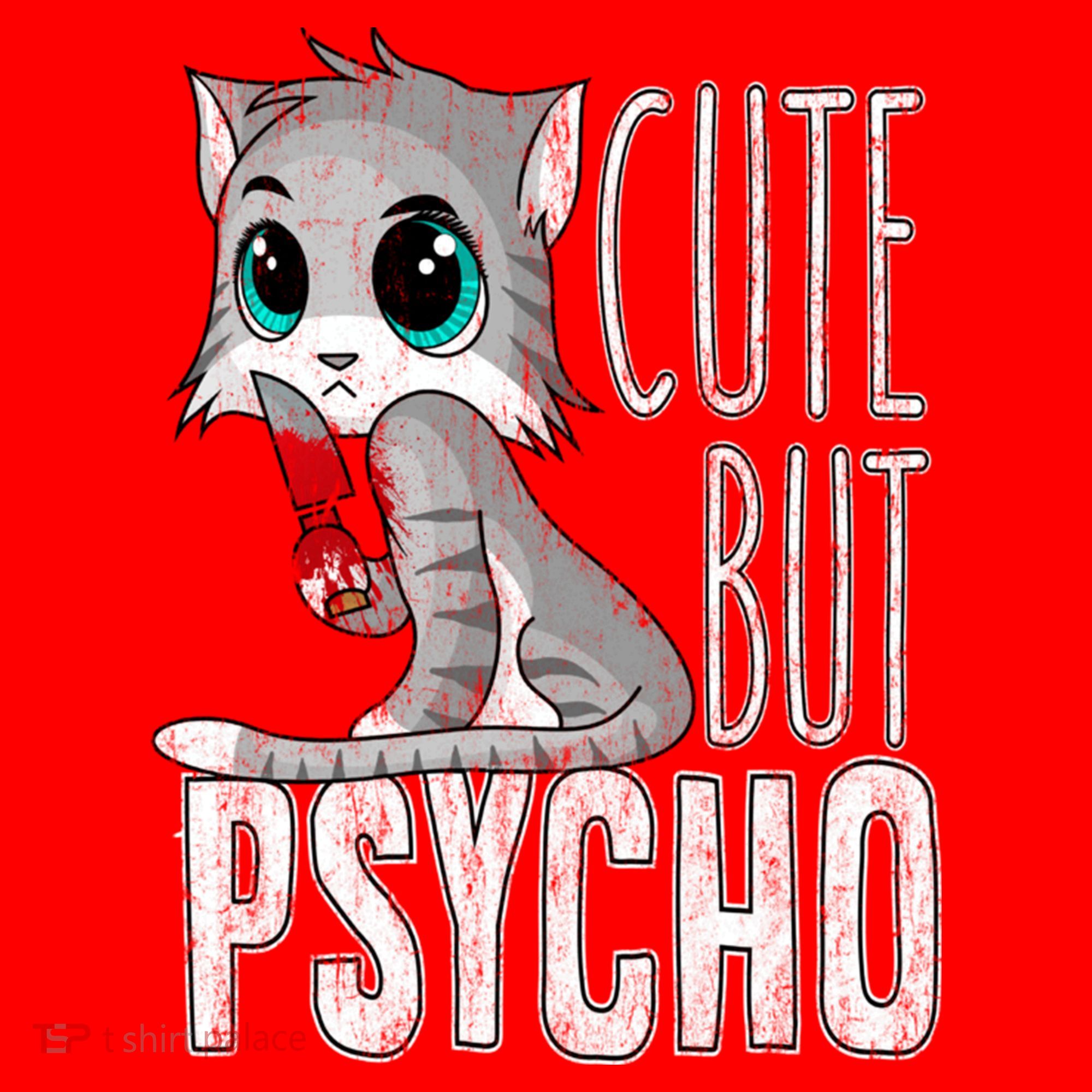 Cute But Psycho Kitty Cat Wife Mom Gift Horror Halloween Santa Hat