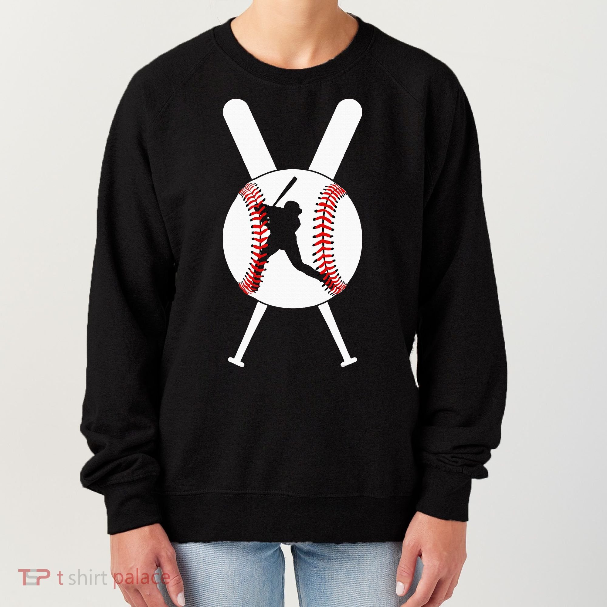 Cool Baseball Player Women's Sweatshirt