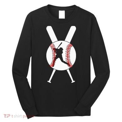 Cool Baseball Player Long Sleeve Shirt