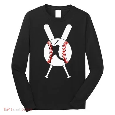 Cool Baseball Player Long Sleeve Shirt