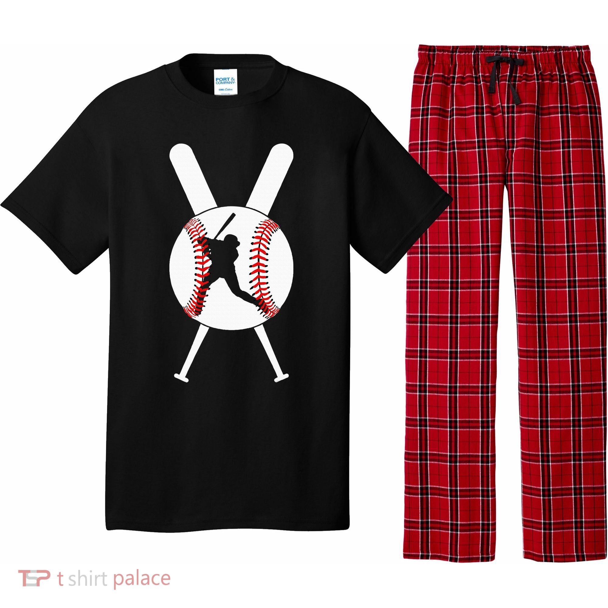 Cool Baseball Player Pajama Set