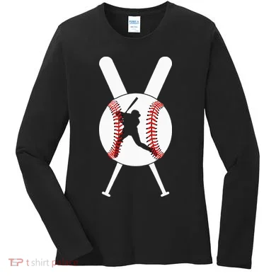 Cool Baseball Player Women's Long Sleeve Shirt