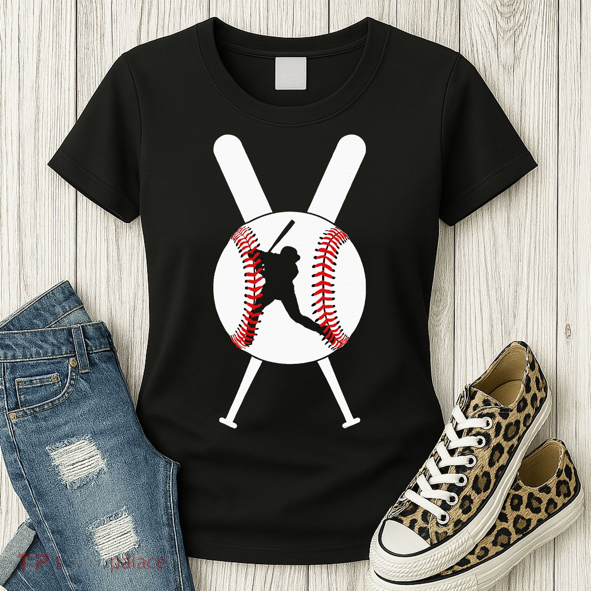 Cool Baseball Player Women's T-Shirt