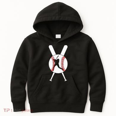 Cool Baseball Player Kids Hoodie
