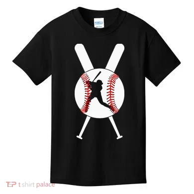 Cool Baseball Player Kids T-Shirt