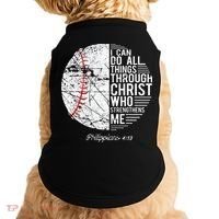 Christian Baseball Philippians Religious Gifts Doggie Tank thumb 0