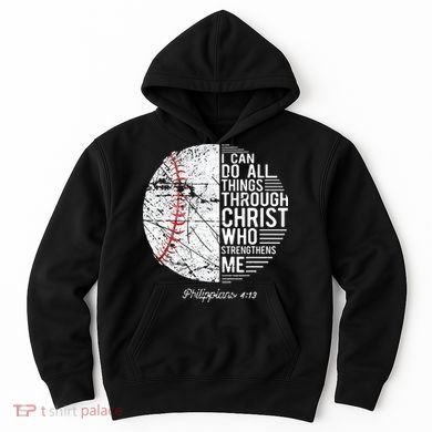 Christian Baseball Philippians Religious Gifts Hoodie