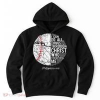 Christian Baseball Philippians Religious Gifts Hoodie thumb 0