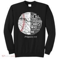 Christian Baseball Philippians Religious Gifts Sweatshirt thumb 0