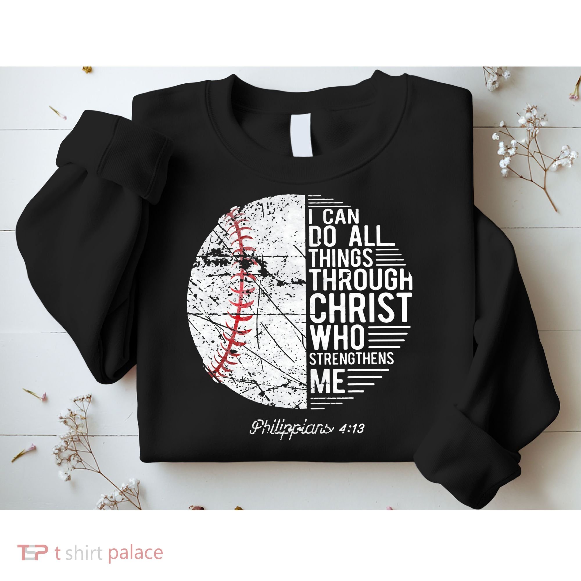 Christian Baseball Philippians Religious Gifts Sweatshirt