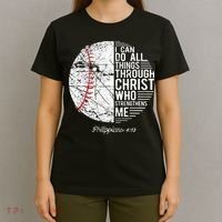 Christian Baseball Philippians Religious Gifts T-Shirt thumb 4