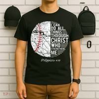 Christian Baseball Philippians Religious Gifts T-Shirt thumb 6