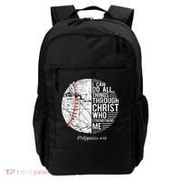 Christian Baseball Philippians Religious Gifts Backpack thumb 0