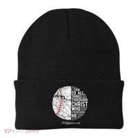 Christian Baseball Philippians Religious Gifts Beanie thumb 0