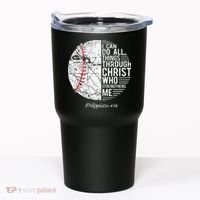Christian Baseball Philippians Religious Gifts Tumbler thumb 0