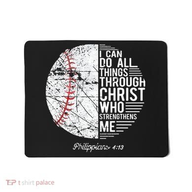 Christian Baseball Philippians Religious Gifts Mousepad