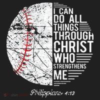 Christian Baseball Philippians Religious Gifts Hat thumb 2