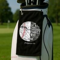 Christian Baseball Philippians Religious Gifts Golf Towel thumb 2