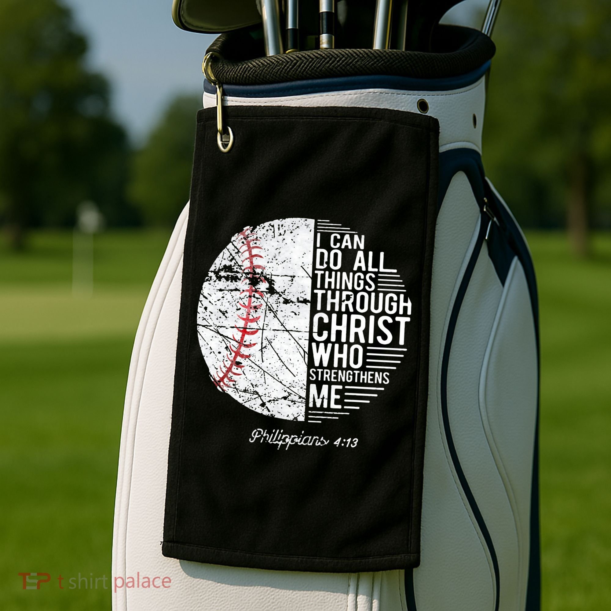 Christian Baseball Philippians Religious Gifts Golf Towel