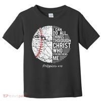 Christian Baseball Philippians Religious Gifts Toddler T-Shirt thumb 0