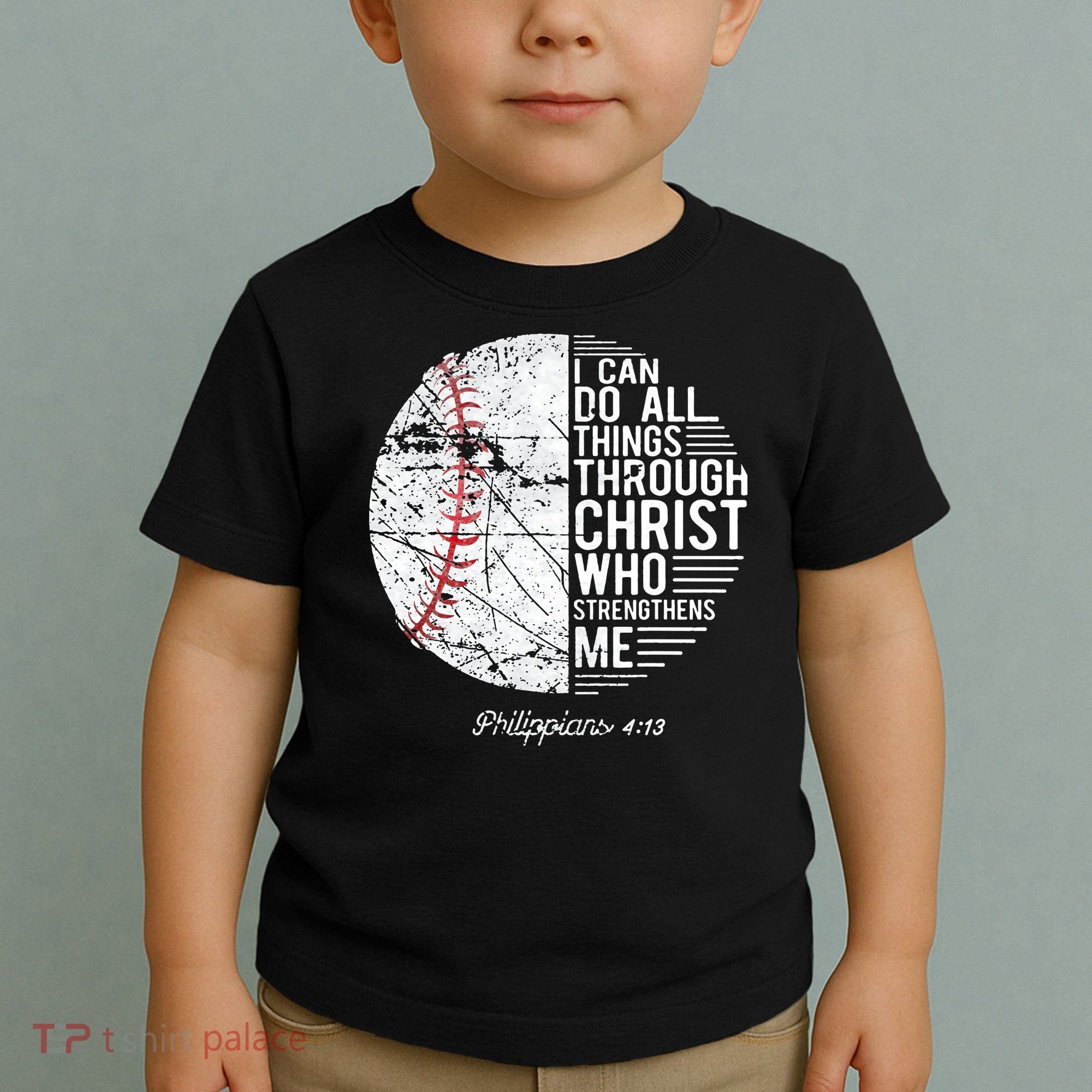 Christian Baseball Philippians Religious Gifts Toddler T-Shirt