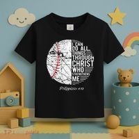 Christian Baseball Philippians Religious Gifts Toddler T-Shirt thumb 3
