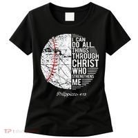 Christian Baseball Philippians Religious Gifts Women's T-Shirt thumb 0