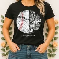 Christian Baseball Philippians Religious Gifts Women's T-Shirt thumb 2