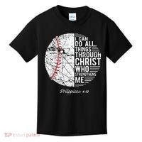 Christian Baseball Philippians Religious Gifts Kids T-Shirt thumb 0