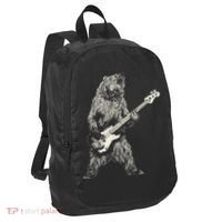 Cute Bear Playing Guitar Gift Guitar Lover Port Authority Crush Ripstop Backpack thumb 0
